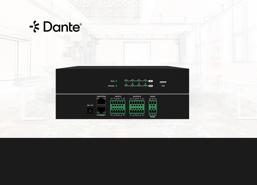 BE-0404 4路数字音频处理器（Dante）